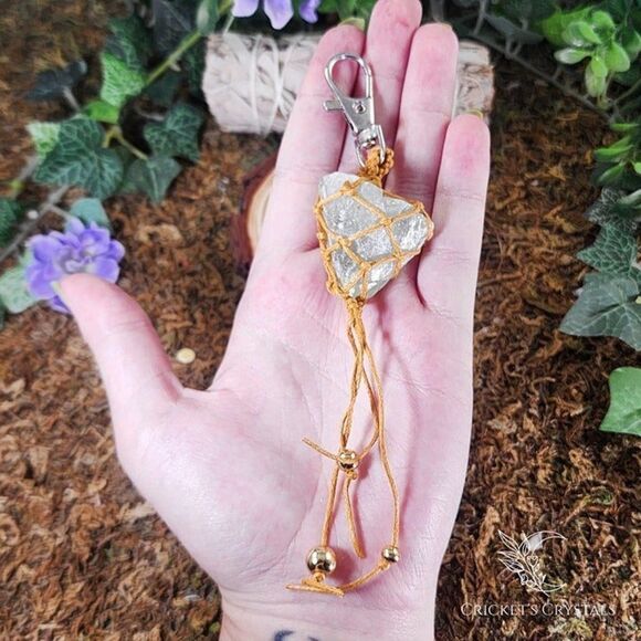 Raw Green Aventurine Keychain #4 - Picture 1 of 2